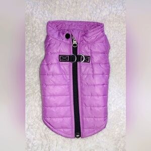 🍒 Gooby Purple Puffer Vest Dog Doggie Jacket